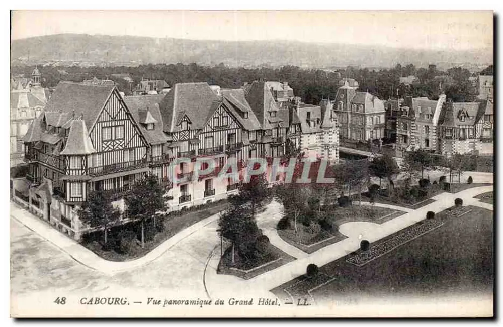 Cabourg — Panoramablick auf das Grand Hôtel — LL. n°48 - Vorderseite