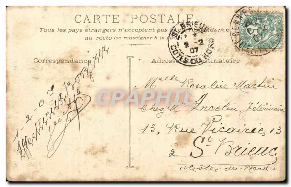 Militärzeremonie in Paris — historische Szene — Verlag unbekannt - Rückseite