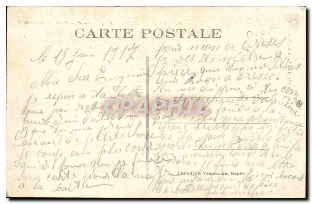 Champagne — Ruinen der Wacques-Farm — Visé, H. L. — N° 520 - Rückseite
