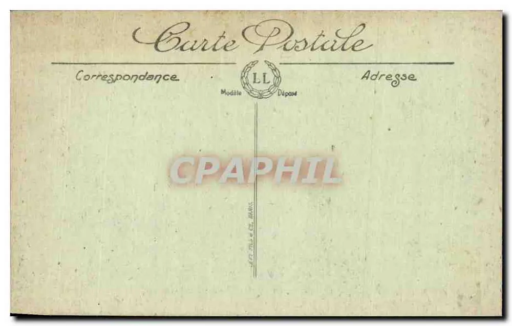 Albert (Somme) — Die Basilika nach dem Bombardement — Visé Paris n° 614 - Rückseite