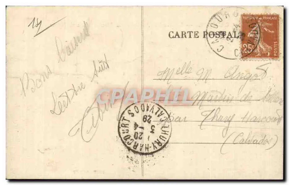 Cabourg — Der Öffentliche Garten und der Kriegerdenkmal — Verlag DURET - Rückseite