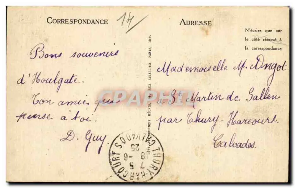 Entre os Rochos — LL — 5069 - Verso