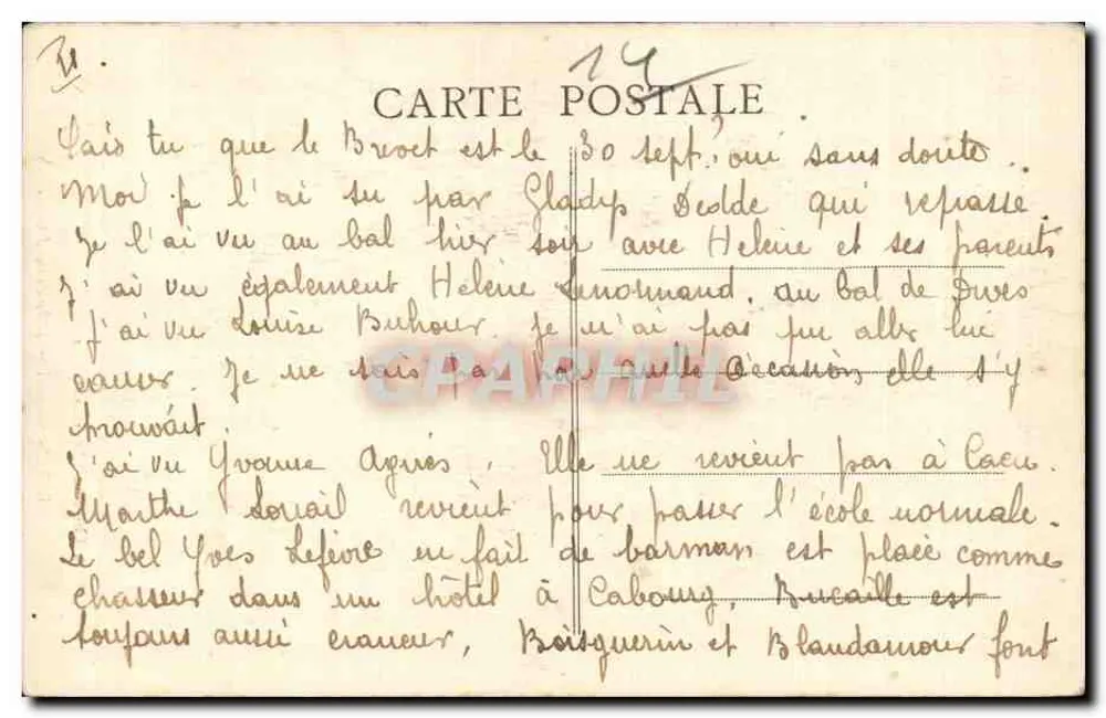 Dives-sur-Mer — A Antiga Abadia — Edit. Blot, Livreiro - Verso