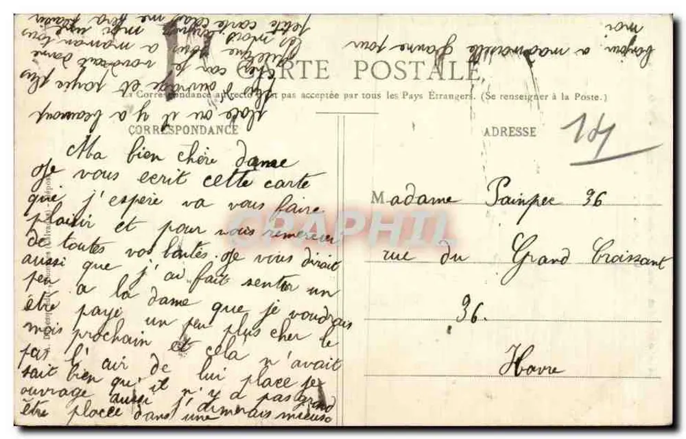 Frau im normannischen Kleid - A.D. - 376 - Sammlung Lourtea - Rückseite