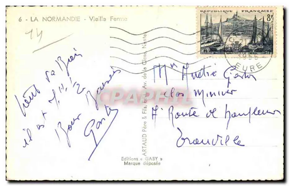 Velha Fazenda — A Normandia — Edições Gaby - Verso