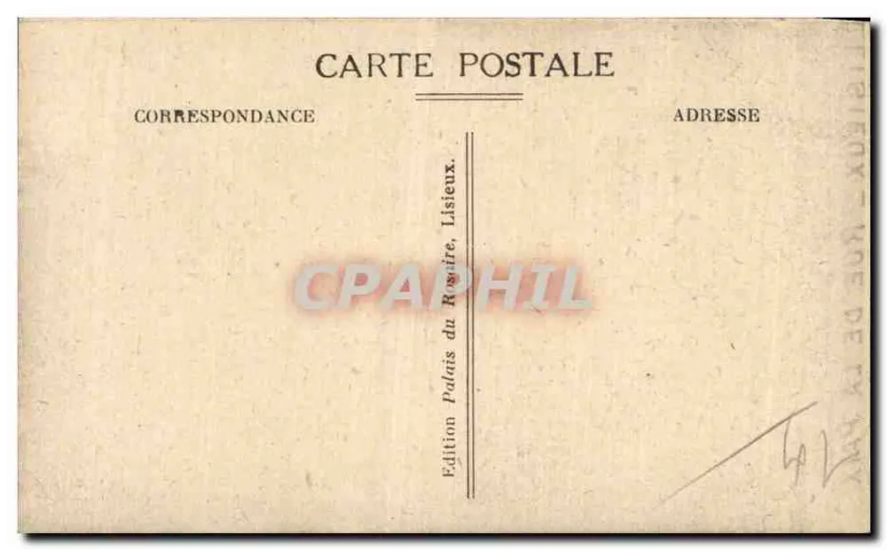 Lisieux — Rue de la Paix — Edição Palais du Rosaire - Verso