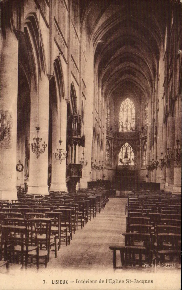 Lisieux — Interno della Chiesa di San Giacomo — Palais du Rosaire - Recto