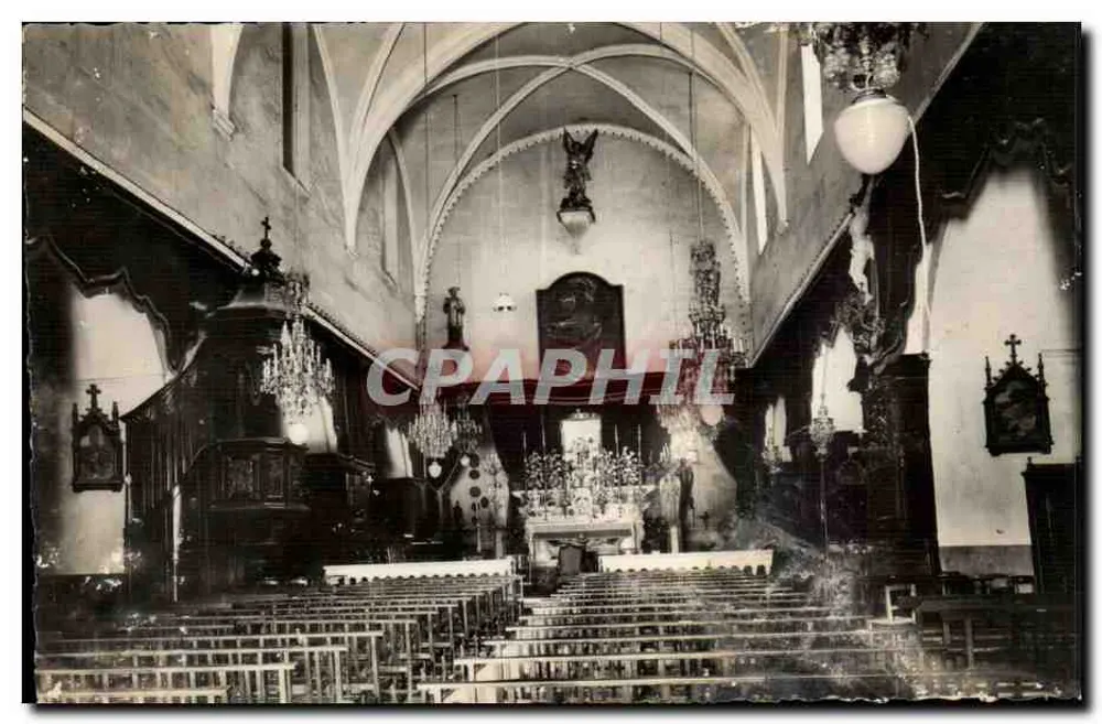 Binnenkant van de kerk van Aubagne — Collectie Noguer — uitgever A. Tardy « B. D. R. » - Voorkant