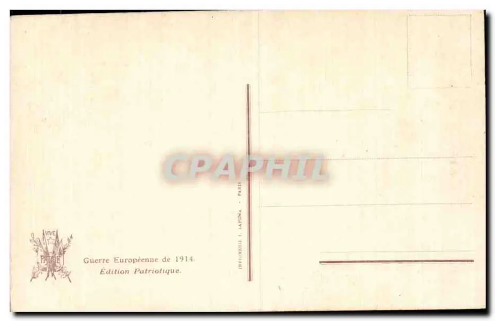 Interrogowanie — scena wojenna — wydanie patriotyczne 1914 - Rewers