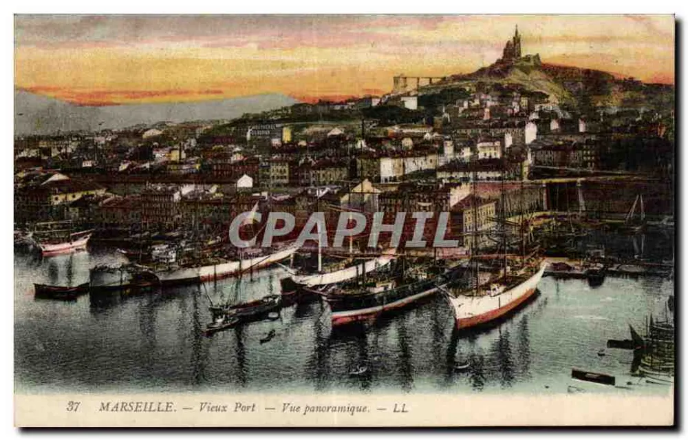 Marseille — Vieux Port — Panoramablick — LL - Vorderseite