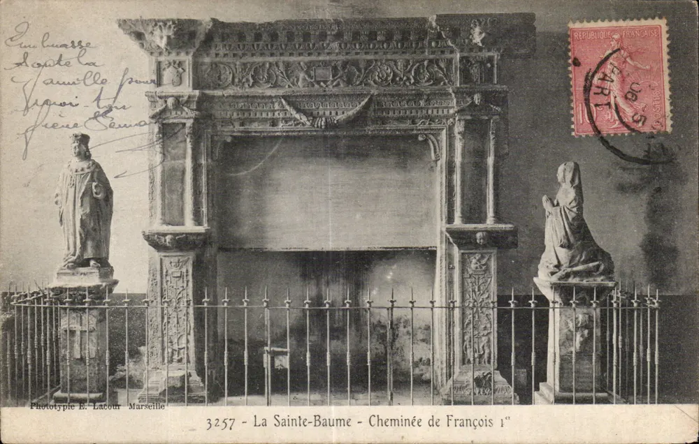 A Sainte-Baume - Lareira de Francisco I — Fototipia E. Lacour, Marselha, n° 3257 - Frente