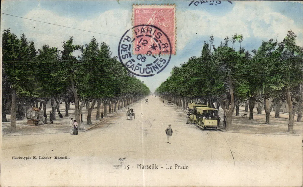 Marselha - Le Prado — Fototipia E. Laceur Marselha — n°15 - Frente