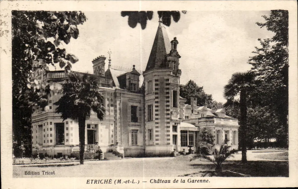 Etriché (M.-et-L.) — Kasteel van de Garenne — Editie Tricot - Voorkant