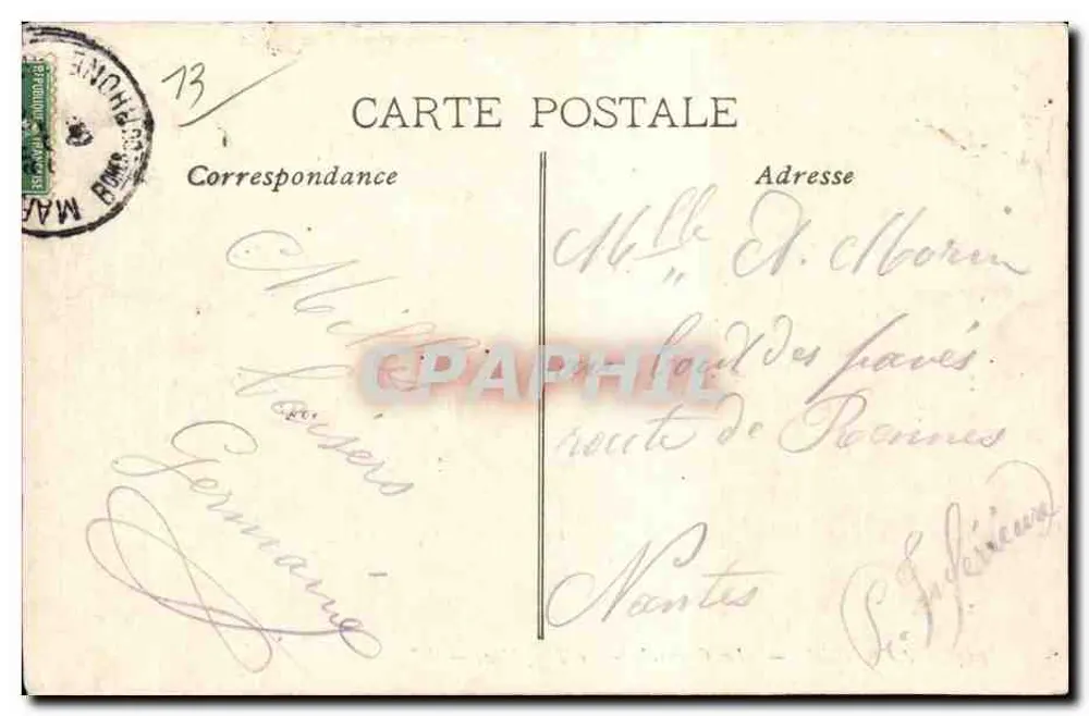 Marseille — A Corniche — O Profeta — EL. - Verso