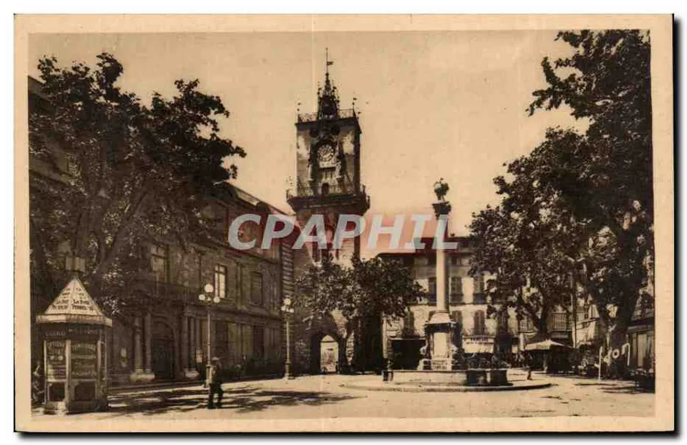 Aix-en-Provence — Das Rathaus und der Platz — Les Éditions d'Art WON - Vorderseite