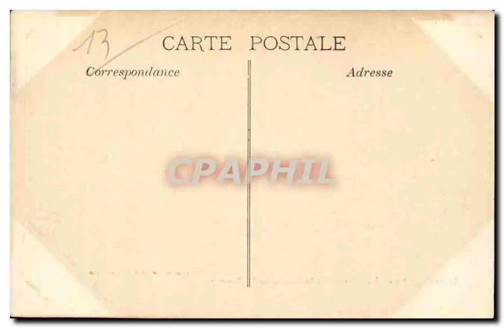 Marseille — O Square e o Palácio da Bolsa — Magasin Général - Verso