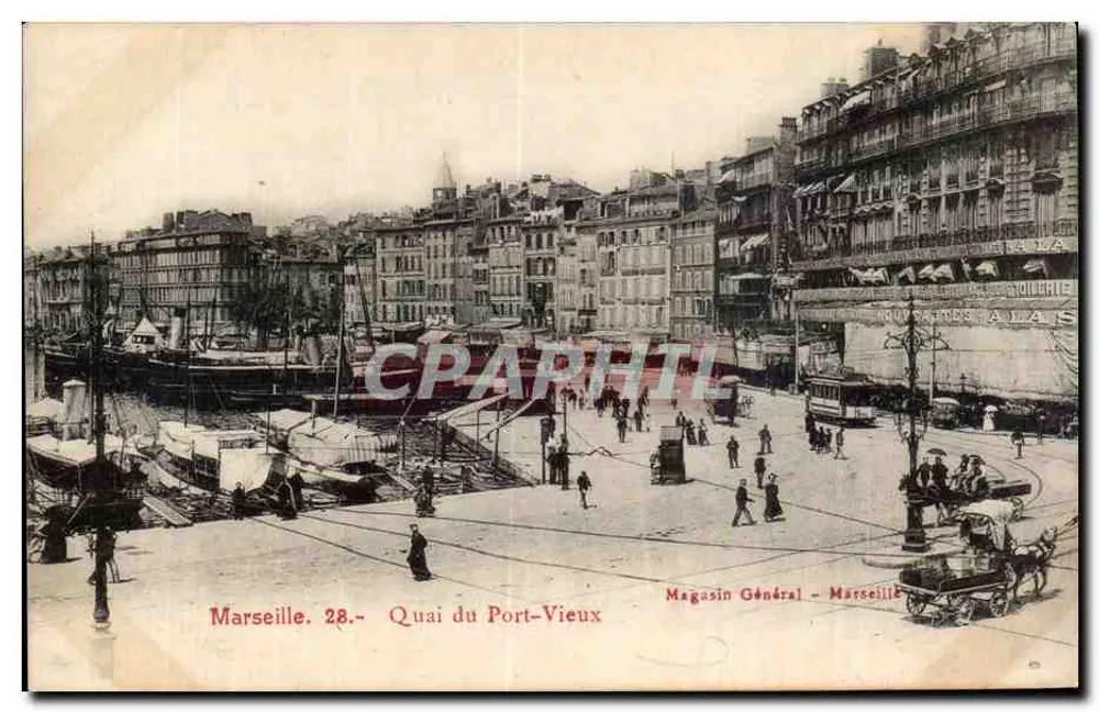 Marseille. Quai des Anciens Ports — General Store - Marseille, Nr. 28 - Vorderseite