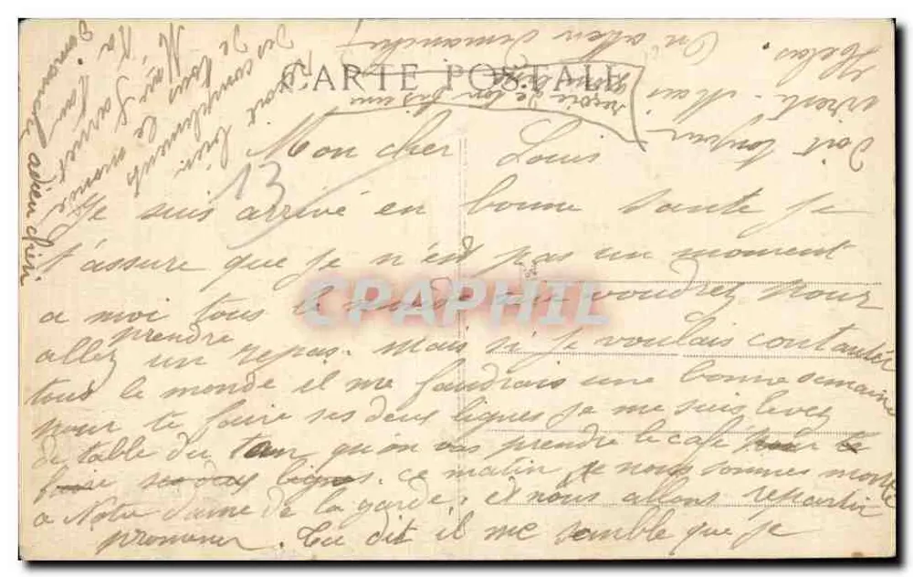 MARSEILLE - Rue de la République — E.L. - Verso