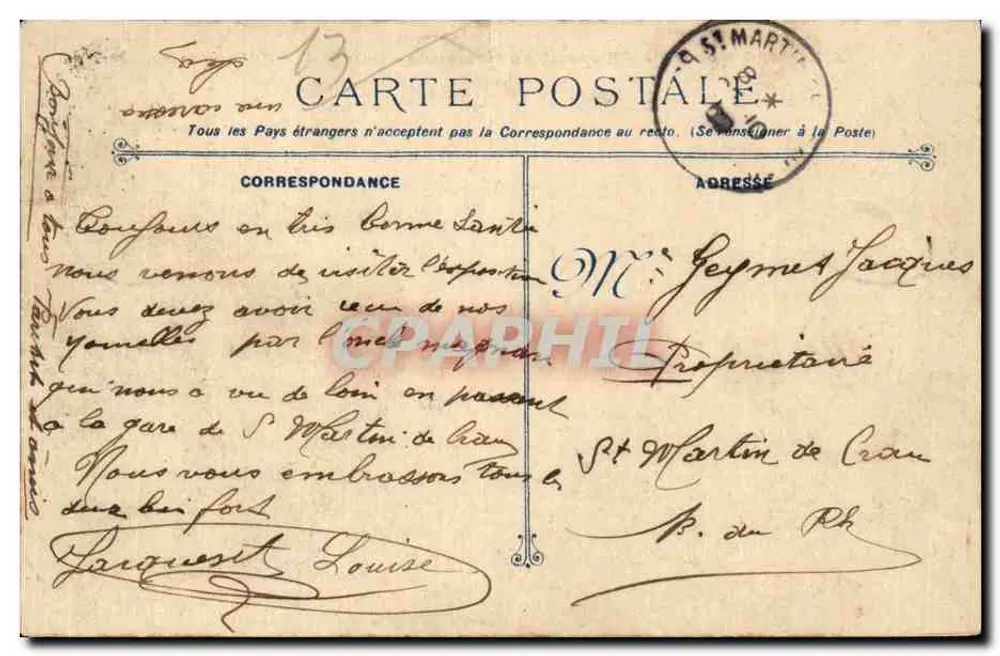 Marselha - Exposição Colonial - Palácio da Automóvel — Editor E.L. n°129 - Verso