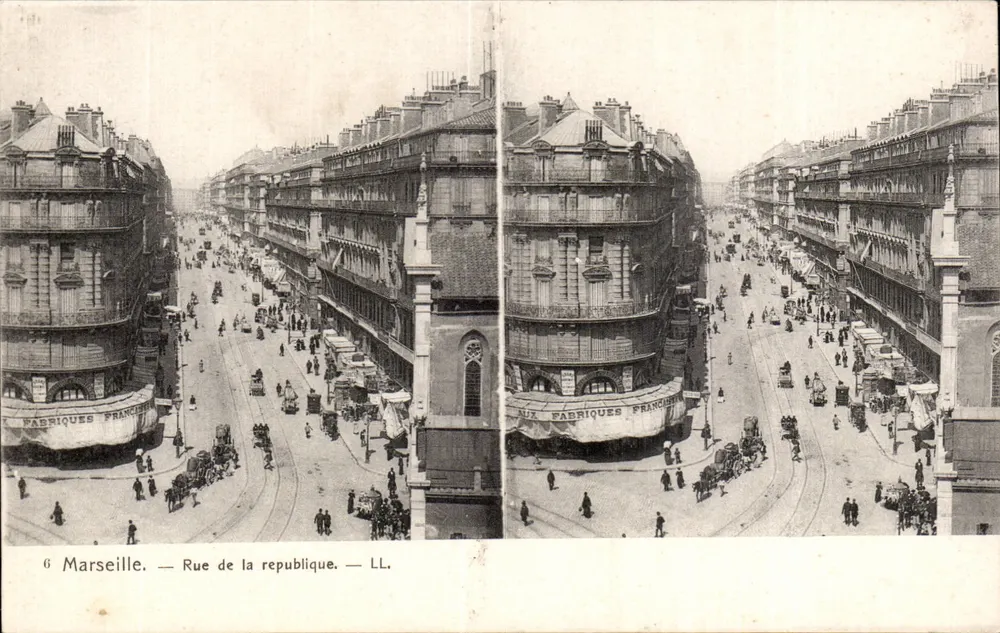 Marseille — Rue de la République — LL. - Frente