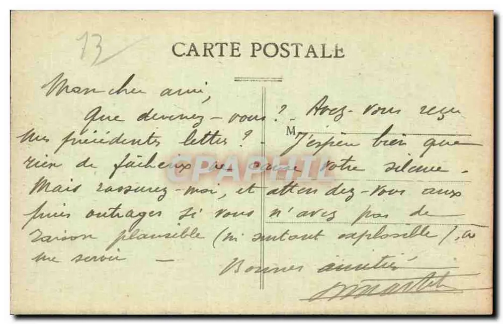 Marselha — A Rue de la République — Editor: CINÉMATOGRAPHIE - Verso