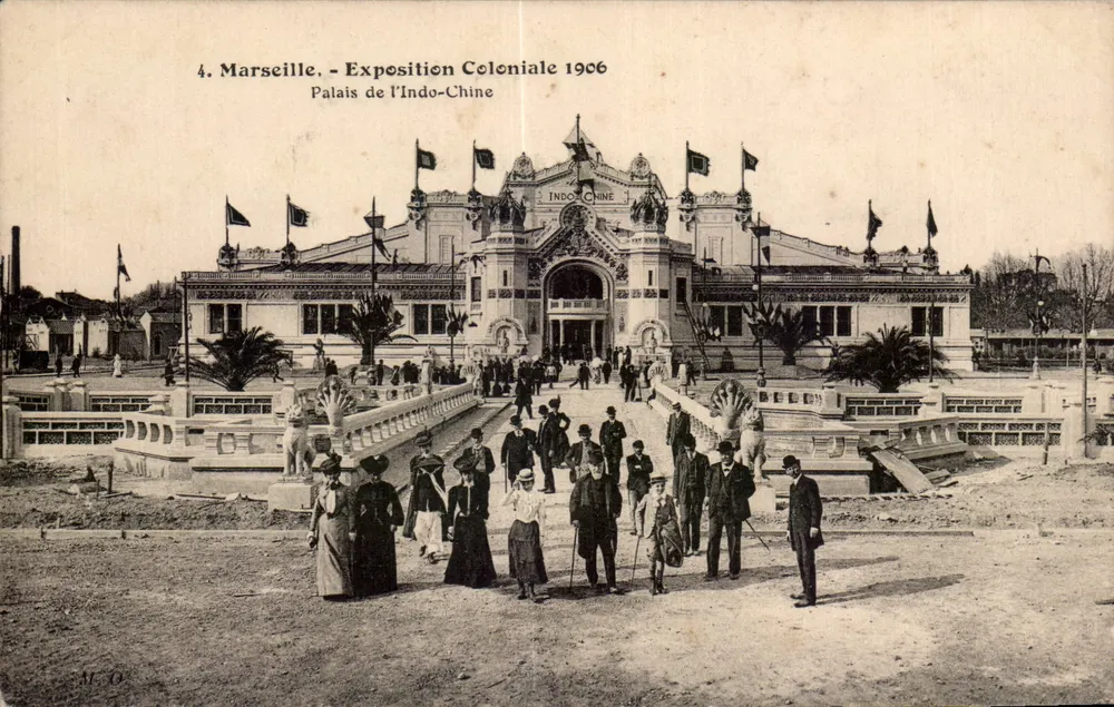 Marseille - Kolonialausstellung 1906 - Palais de l'Indo-Chine - Vorderseite