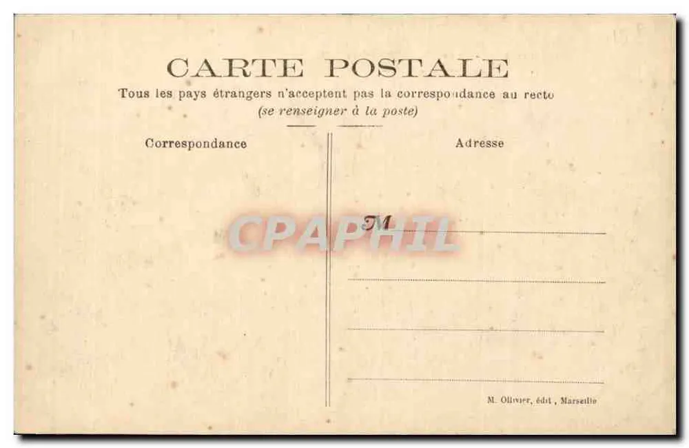 Marseille - Kolonialausstellung 1906 - Palais de l'Indo-Chine - Rückseite