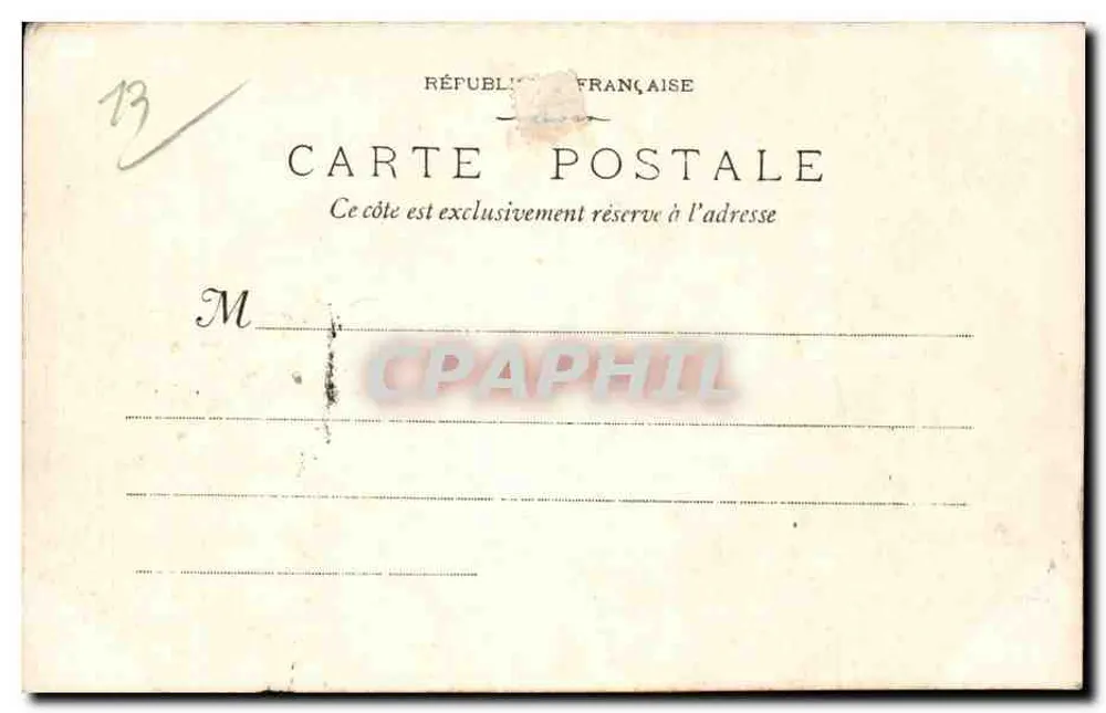 Marselha - O Farol - (Instituto Pasteur) — Fototipia E. Lacour, 19 rue Thubaneat — n°42 - Verso
