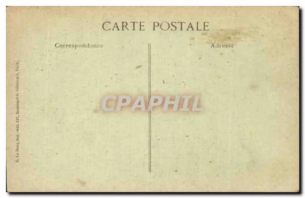 Arras bombardiert — Die große Pforte der Kathedrale, Aufnahme vom Chor — Viné, Paris N° 1573 - Rückseite