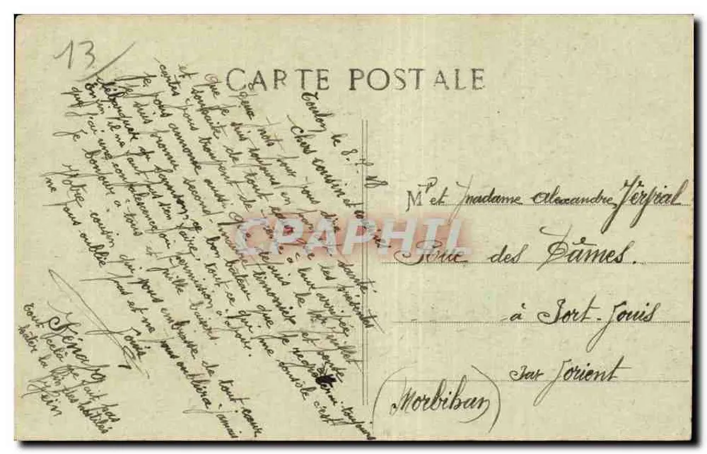 MARSEILLE - Allgemeiner Blick auf den Alten Hafen - C.M. - Rückseite