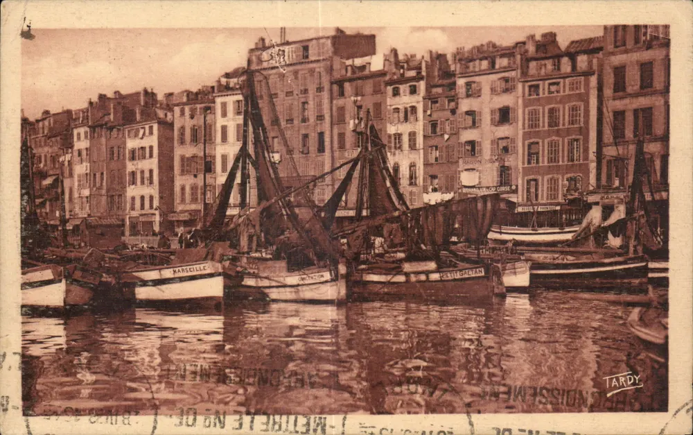 Marseille — Altes Hafen, Fischboote bei St-Jean — Künstlerische Ausgabe A. Tardy - Vorderseite