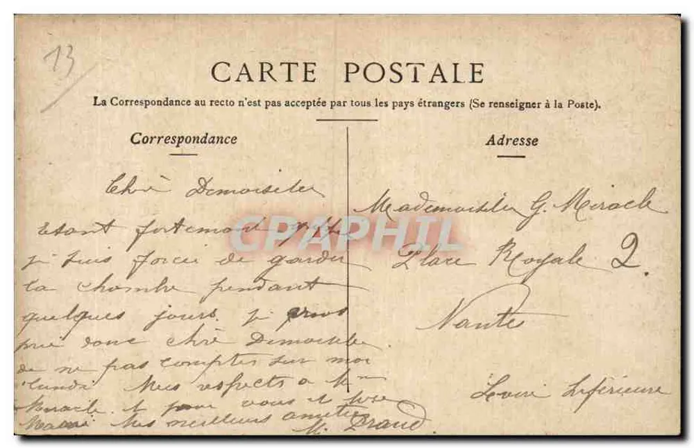 Marseille — Das Palais de Justice — Staerck Paris - Rückseite