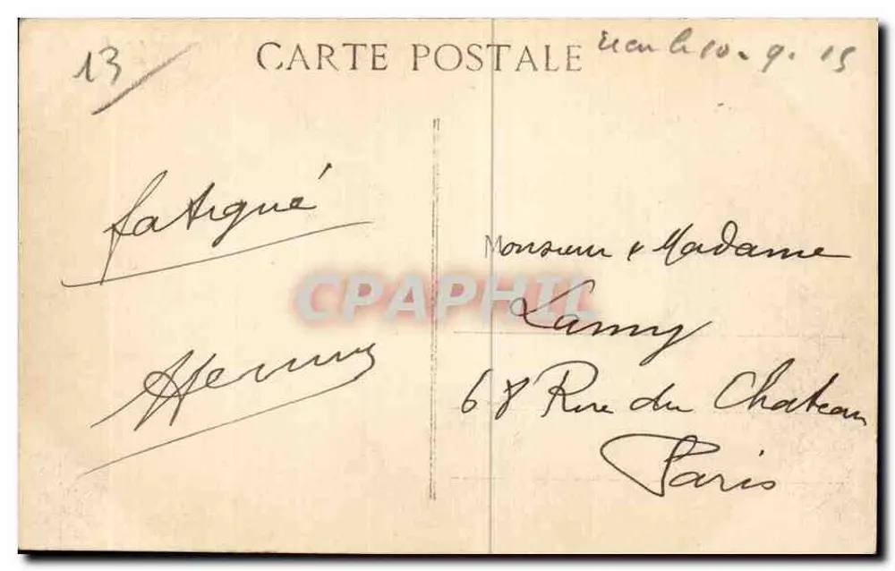 MARSEILLE - Rue de la République — Cinématographique — 1 P - Verso