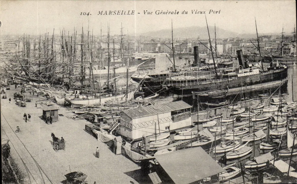 MARSEILLE - Allgemeiner Blick auf den alten Hafen — Unbekannte Ausgabe, Nr. 104 - Vorderseite