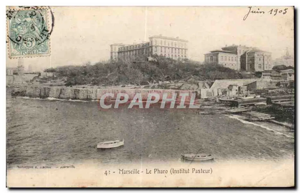 Marselha - O Farol (Instituto Pasteur) — Fototipia G. Lachue — n°42 - Frente