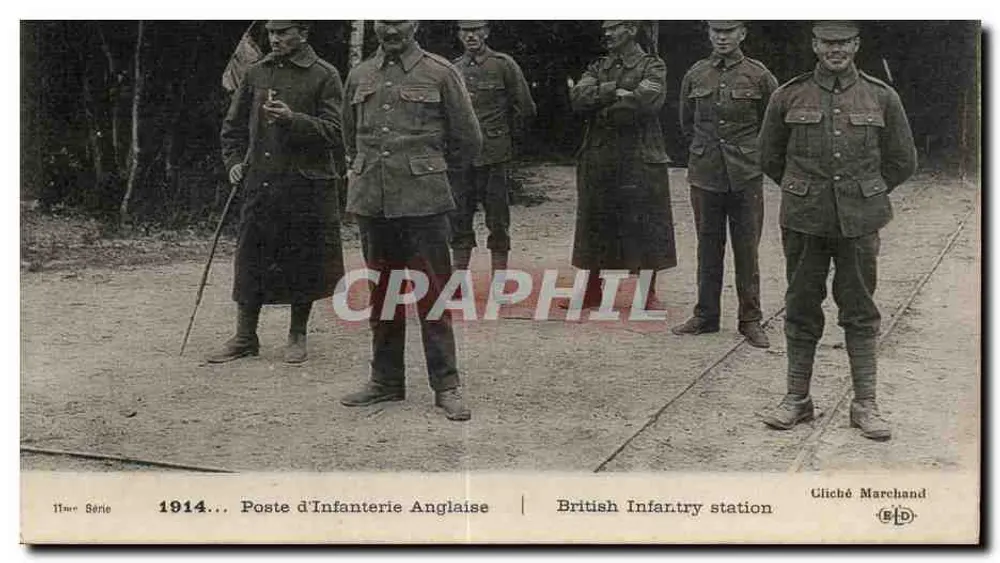 Posto de Infantaria Inglesa — British Infantry station — Gliché Marchand, 11ª Série - Frente