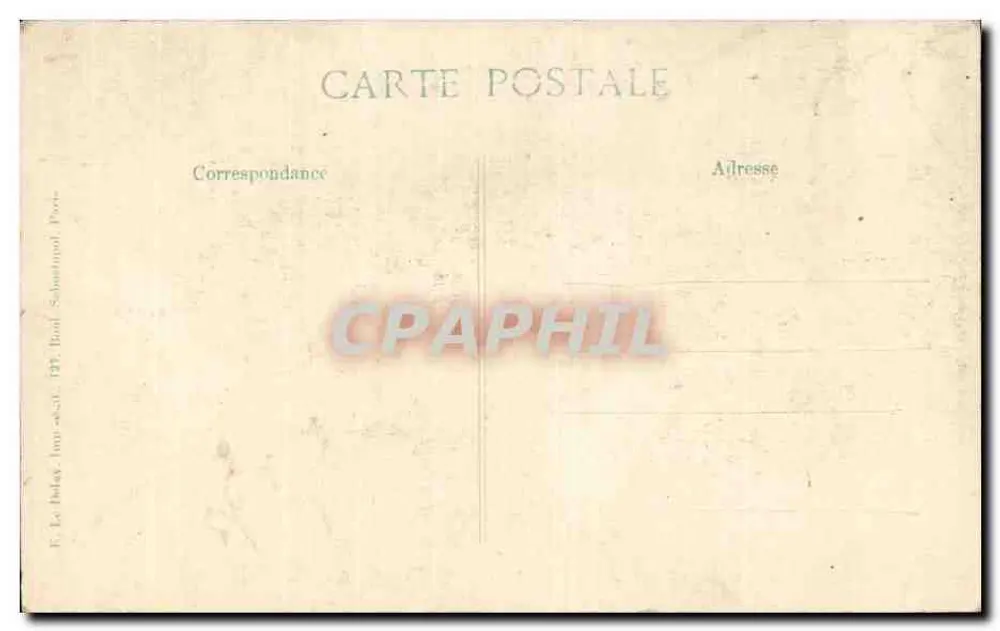 Posto de Infantaria Inglesa — British Infantry station — Gliché Marchand, 11ª Série - Verso