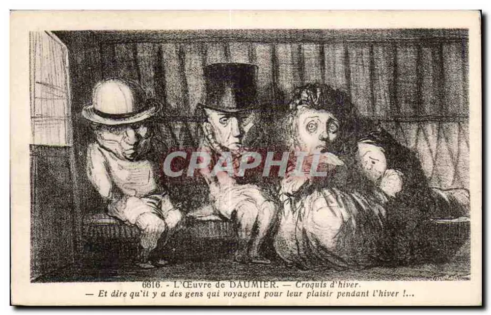 Winterzeichnung — Das Werk von Daumier — Nr. 6616 - Vorderseite