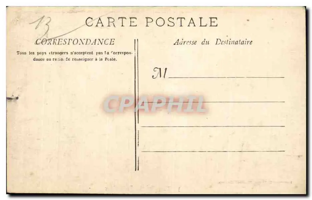 Marselha - A Porta de Aix — Fototipia E. Lacom, 19, rue Timbanaeu - Verso