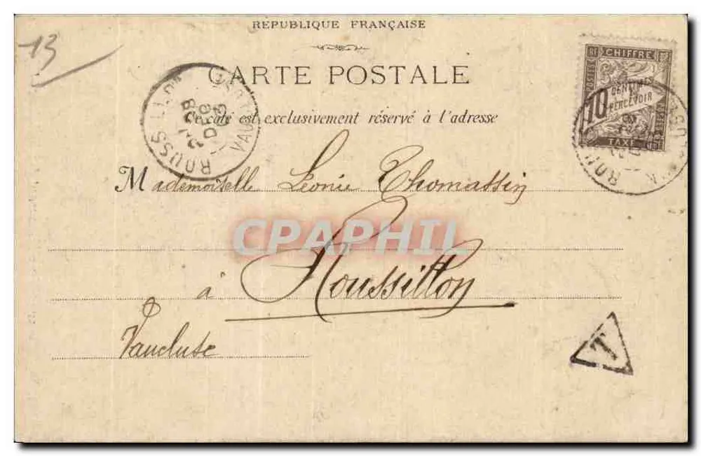 Marseille : Denkmal der Mobiles und Reformierten — G. M. 3 — Verlag G. M. 3 - Rückseite