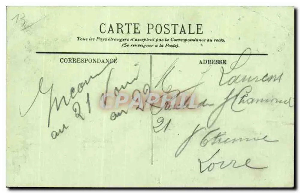 Marseille — Quai de la Joliette — LL. n° 217 - Rückseite
