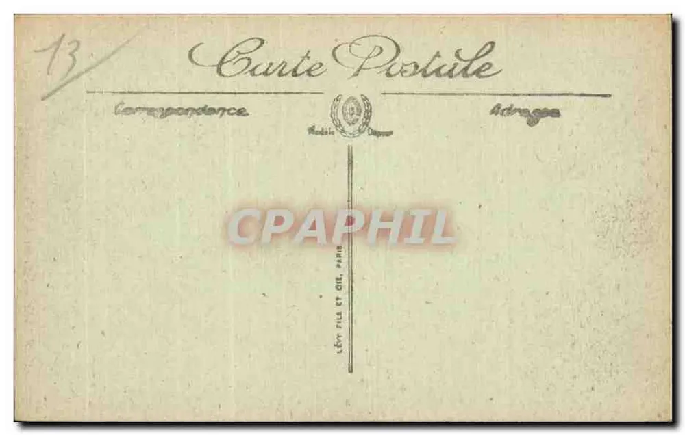 Marseille — Interior da Catedral — LL. — Selecta 149 - Verso