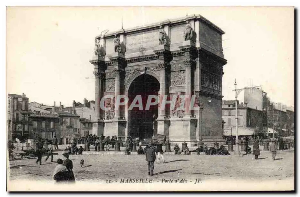Marselha - Porta de Aix — J.F. - editor J.F. - Frente