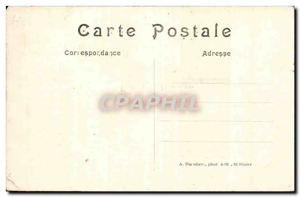 Sermaze (Marne) — Vue générale après le bombardement — A. Huruberti, phot. édit. St-Dizier - Achterkant