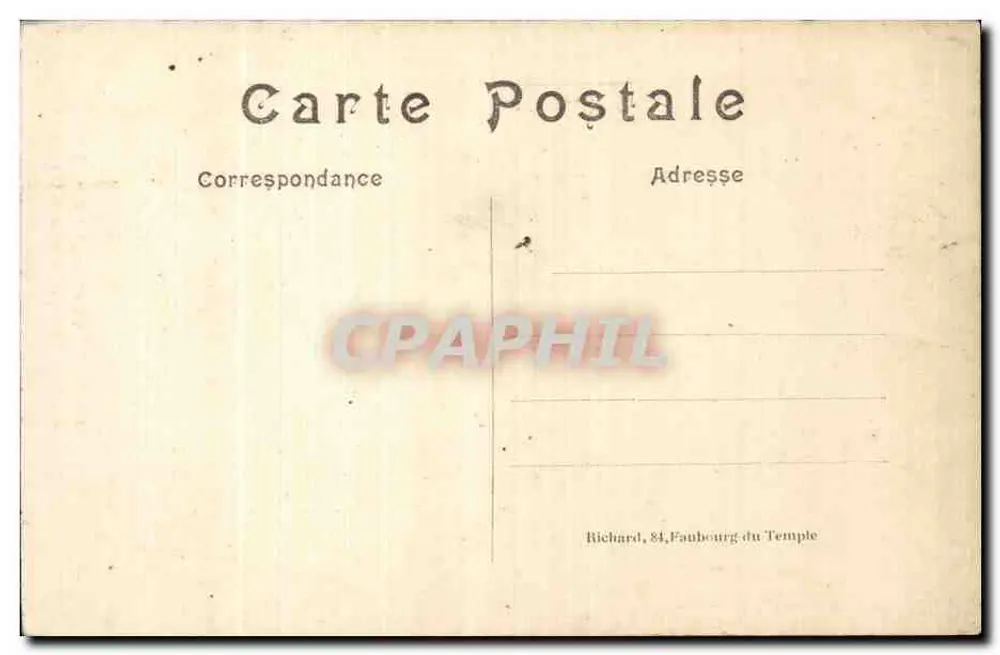 Reims — Kathedrale nach dem deutschen Bombenangriff — A. R. - Rückseite