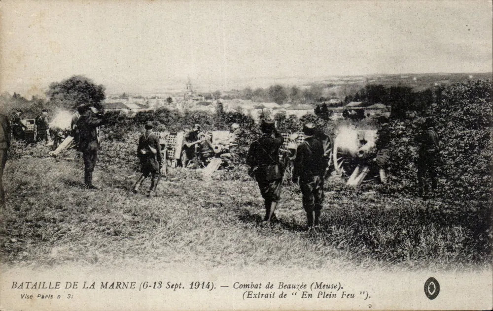 Schlacht an der Marne — Schlacht bei Beauzée (Meuse) — Auszug aus « En Plein Feu » — Visé Paris n° 31 - Vorderseite