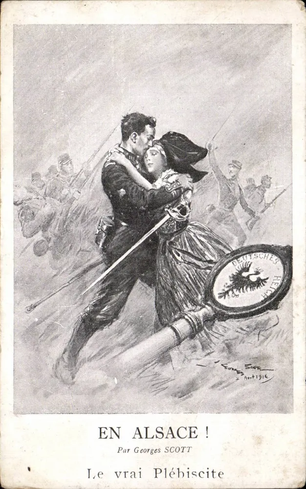 En Alsace ! — Le vrai Plébiscite — Par Georges Scott - Vorderseite
