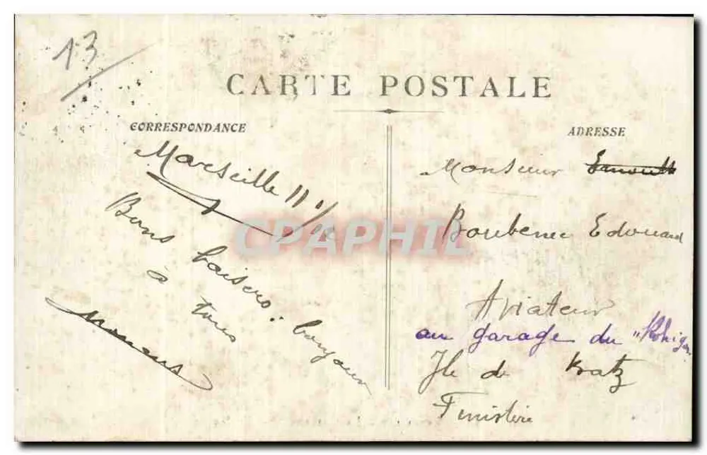 Marseille — A Caserna St-Charles — Editor E. J. O. - Verso