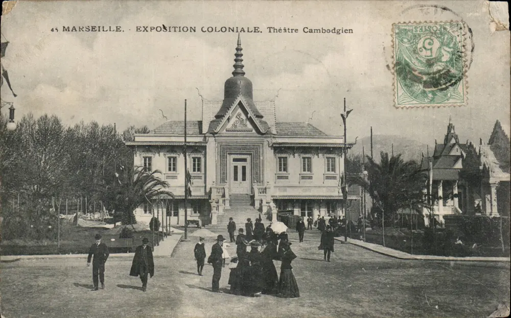 Marseille — Exposition Coloniale. Théâtre Cambodgien — éditeur : Ateliers de Phototypie Grand-Marseille - Frente