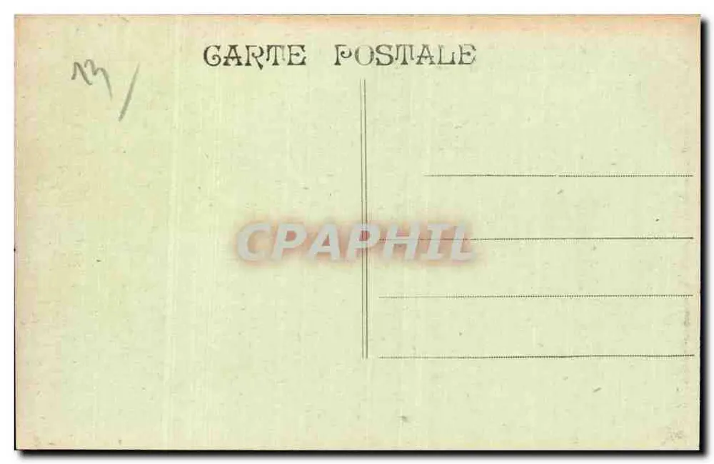 Marselha - Exposição Colonial 1922 — Pagode Annamita sobre a água - Verso